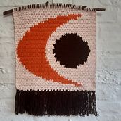 Mi Proyecto del curso: Intarsia crochet: teje tus propios tapices. Fashion Design, Decoration, Fiber Arts, DIY, Crochet, and Textile Design project by Yanin Uthurburu - 01.24.2022