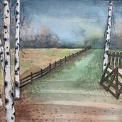 My project in Atmospheric Landscapes in Watercolor  course. Fine Arts, Painting, and Watercolor Painting project by Marlena Czarnacka - 01.24.2022