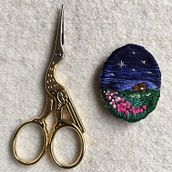 Mi Proyecto del curso: Técnicas de bordado en miniatura. Embroider, and Textile Design project by Juliana Cifra Marin - 01.21.2022