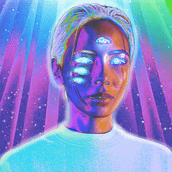 Alien. Animation, 2D Animation, and Digital Illustration project by Elena Ignatenko - 01.24.2022