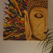 Peinture sur toile réalisée au couteau.. Projekt z dziedziny  Malarstwo użytkownika Emilie M - 24.01.2022