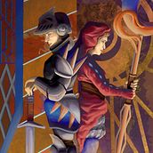 Mi Proyecto del curso: Ilustración fantástica y de ciencia ficción en Procreate. El Caballero y la Hechicera.. Design, Traditional illustration, Digital Illustration, and Digital Design project by Cuauhtémoc Islas - 01.24.2022