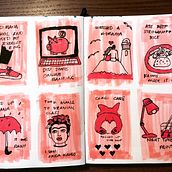 My project in Illustrated Life Journal: A Daily Mindful Practice course. Een project van  Beeldende kunst,  Schetsen,  Creativiteit,  Tekening y Sketchbook van crispuno - 25.01.2022