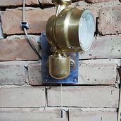 Loft lamp from old watermeter. Upc, cling, Decoration, and Lighting Design project by Kuba Kleszyk - 01.25.2022