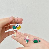 My project in Polymer Clay Jewelry Design for Beginners  : Brand la.le.les.official  . Design de acessórios, Artesanato, Design de joias, e DIY projeto de Montana Sinprasert - 25.01.2022