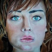 Mi Proyecto del curso: Retrato realista al pastel tiza. Traditional illustration, Fine Arts, Drawing, Portrait Drawing, and Realistic Drawing project by Beatriz Lopez Lopez - 01.25.2022