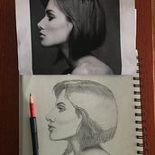 Mon projet du cours : Carnet de portraits : explorez le visage humain. Un proyecto de Bocetado, Dibujo, Dibujo de Retrato, Dibujo artístico y Sketchbook de Patrick - 25.01.2022