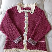 Mi Proyecto del curso:  Top-down: prendas a crochet de una sola pieza   . Un proyecto de Diseño de moda, Tejido, DIY, Crochet y Diseño textil de Andrea - 25.01.2022