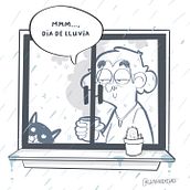 Día de lluvia. Traditional illustration, Character Design, and Comic project by Marta Farré Foj - 01.25.2022