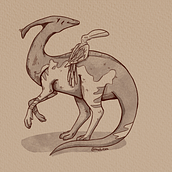 Prehistoric. Traditional illustration project by Annalena - 12.31.2021