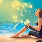 Meu projeto do curso: Pintura digital de personagens: crie cenas mágicas. Traditional illustration, Character Design, Digital Illustration, and Digital Drawing project by glendalislep - 01.24.2022