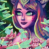 Dragon Queen . Ilustrație tradițională de Andrea - 01.25.2022