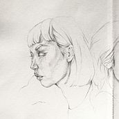 My project in Portrait Sketchbooking: Explore the Human Face course. Sketching, Drawing, Portrait Drawing, Artistic Drawing, and Sketchbook project by Riemke Aggio-Bruce - 01.25.2022