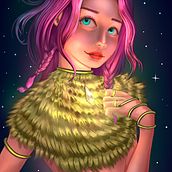 Mi Proyecto del curso: Iluminación y color para retratos digitales en Photoshop . Traditional illustration, Digital Illustration, and Digital Painting project by Leonardo Navarro - 01.24.2022