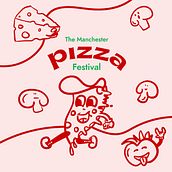 The Manchester Pizza Festival. Traditional illustration, Digital Illustration, Vector Illustration, Graphic Design, Br, ing, Identit, and Packaging project by Valerie Torres - 01.26.2022