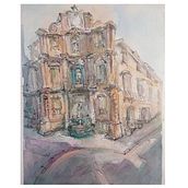 My project in Architectural Sketching with Watercolor and Ink course . % Nataliya tarafından hazırlanan Eskiz çizimi, Çizim, Suluboya Resim, Mimari İllüstrasyon, Eskiz defteri, Ve Mürekkep İllüstrasyonu projesi - 01.26.2022