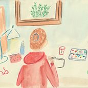 Domestika class: exploring your own style. Traditional illustration, Character Design, Creativit, and Drawing project by lescahiersdejulia - 01.26.2022