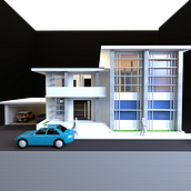 Proyecto de una casa volumetrica. Un proyecto de Arquitectura y Diseño de Howard Gonzalez - 06.01.2022