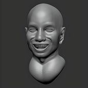 Busto_Tyrese_Gibson Espero les guste.. Un projet de Modélisation 3D, Conception de personnages 3D, Conception 3D, 3D, Design , Illustration traditionnelle, Conception de personnages, Design graphique , et Cinéma de Isaac Gallego - 21.01.2022