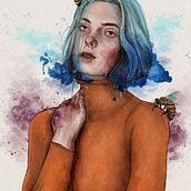 Mi Proyecto del curso: Retrato ilustrado con Procreate. Un proyecto de Ilustración tradicional, Ilustración vectorial, Ilustración digital y Dibujo de Retrato de sofiaguelvenzu - 26.01.2022