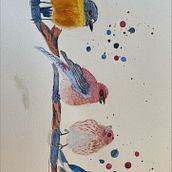My project in Artistic Watercolor Techniques for Illustrating Birds course. Traditional illustration, Watercolor Painting, Realistic Drawing, and Naturalistic Illustration project by Kimberly Kimball - 01.23.2022