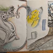 My project in Daily Sketching for Creative Inspiration course. Un projet de Illustration traditionnelle, Esquisse , Créativité, Dessin , et Carnet de croquis de zirrathegoldenfox - 14.01.2022
