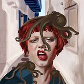 Mi Proyecto del curso: Retratos pictóricos con técnicas digitales. Un projet de Illustration numérique, Dessin de portrait , et Peinture numérique de Naxara - 27.01.2022
