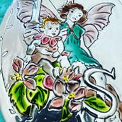Vintage Fairies in metal embossing(Pewter). Un proyecto de Artesanía de Yvonne Wessels - 27.01.2022