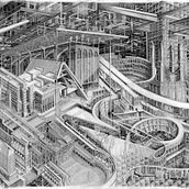 Language city Ein Projekt aus dem Bereich Bildende Künste, Artistische Zeichnung, Zeichnung und Bleistiftzeichnung von Diana Londoño - 24.11.2021