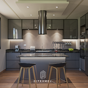 Modelo de cocina. Interior Design, Furniture Design, Making, Interior Architecture, and Design project by Erika Michell Leon Zambrano - 01.27.2022