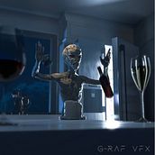 Alien Intruso (Campaña de marketing para mi Tiktok). Un proyecto de 3D, Redes Sociales, Animación 3D, Diseño de personajes 3D, Modelado 3D y Composición fotográfica de G-RAF VFX - 19.02.2021