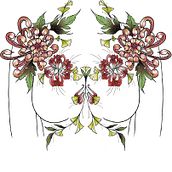 My twist on Creating a Botanical Tattoo Design✨💐. Traditional illustration, Digital Illustration, Tattoo Design, and Botanical Illustration project by jajainks - 01.27.2022