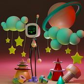 Mi Proyecto del curso: Introducción al diseño y modelado 3D con Blender. Een project van Motion Graphics, Ontwerp van personages y  3D-modellering van Marco Velazco - 25.01.2022