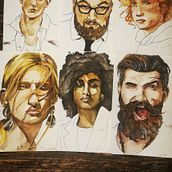 My project in Portrait Sketchbooking: Explore the Human Face course. Sketching, Drawing, Portrait Drawing, Artistic Drawing, and Sketchbook project by julia_ulrich_art - 01.28.2022