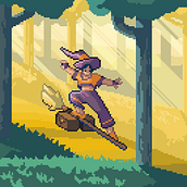 Through the Forest - Introduction to Character Design in Pixel Art course. Character Design, Video Games, Pixel Art, Game Design, and Creativit project by Olatz Arin - 01.28.2022