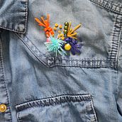 Camisa vieja  del curso: Bordado y personalización de accesorios . % ssidapa tarafından hazırlanan Aksesuar Tasarımı, Mücevher Tasarımı, Moda Tasarımı, Nakış, Ve Tekstil Tasarımı projesi - 01.28.2022