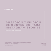 Mi Proyecto del curso: Creación y edición de contenido para Instagram Stories Ein Projekt aus dem Bereich Social Media, Smartphonefotografie, Digitales Marketing, Digitalfotografie, Mobile Marketing, Instagram, Content-Marketing, Fotografie für Instagram, Marketing für Instagram, Lifest und le-Fotografie von Teté Durán - 28.01.2022