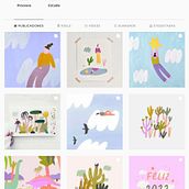 Mi Proyecto del curso: Creación de un porfolio de ilustración en Instagram. Traditional illustration, Social Media, Digital Illustration, Portfolio Development, Instagram, Social Media Design, Management, and Productivit project by Lidia Cal - 01.28.2022
