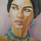 Mój projekt z kursu: Portrety akwarelowe: uchwyć osobowość modela. Un proyecto de Bellas Artes, Pintura, Pintura a la acuarela y Dibujo de Retrato de katun1 - 28.01.2022