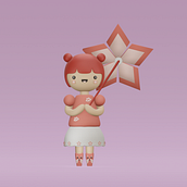 Mi Proyecto del curso: Creación de personajes kawaii en 3D con Blender . Traditional illustration, Character Design, Digital Illustration, 3D Modeling, and Manga project by anysdc - 01.27.2022