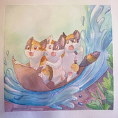 Mi Proyecto del curso: Creación de personajes animales en acuarela para libros infantiles. Traditional illustration, Fine Arts, Painting, Drawing, Watercolor Painting, Children's Illustration, and Narrative project by Rossana (Pame) Suárez Mondaca - 01.28.2022