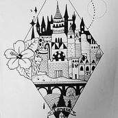 Italo Calvino - "Las ciudades y los signos. Tamara". Traditional illustration project by Leidy Graciano - 01.28.2019