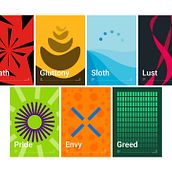 Os sete pecados capitais. Design, Design Management, Graphic Design, and Color Theor project by Leandro Ramos - 01.27.2022