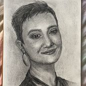charcoal portrait. Portrait Drawing, and Realistic Drawing project by cherryl darling - 12.07.2021