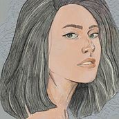 My project in Illustrated Portraits with Procreate course. Un progetto di Illustrazione tradizionale, Illustrazione vettoriale, Illustrazione digitale e Disegno di ritratti di Kanishka Tripathi - 29.01.2022