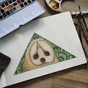 Barn Owl. Watercolor painting. Traditional illustration project by Kytie - 01.29.2022