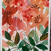 Mein Kursprojekt: Blumenkompositionen mit Aquarell: Verbinde dich mit der Natur. Traditional illustration, Painting, Watercolor Painting, and Botanical Illustration project by Katherina - 01.29.2022