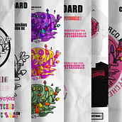 ILUSTRATION FOR MERCH [ CONCEPT: PIG X PSYCHEDELIC]. Traditional illustration, Costume Design, and Screen Printing project by Fernando Morando - 01.26.2022
