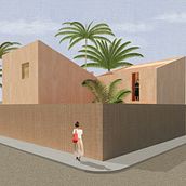 Mi Proyecto del curso: Representación gráfica de proyectos arquitectónicos. Un projet de Architecture, Design graphique, Architecture d'intérieur, Design d'intérieur, Pa, sagisme, Collage, Architecture numérique et Illustration architecturale de Celeste Daniela Gómez Hernández - 23.01.2022