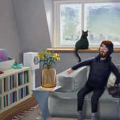 My project in Animated Illustrations in Photoshop: Create Unique Atmospheres course. Traditional illustration, Animation, 2D Animation, and Digital Illustration project by Camila Picheco - 01.30.2022
